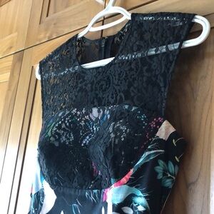 French Connection Fitted Floral Dress